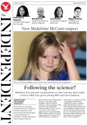 The Independent (UK) Newspaper Front Page for 4 June 2020