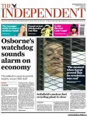 The Independent (UK) Newspaper Front Page for 4 August 2011