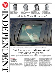 The Independent (UK) Newspaper Front Page for 5 October 2020