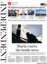 The Independent (UK) Newspaper Front Page for 5 December 2015