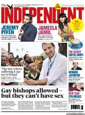 The Independent (UK) Newspaper Front Page for 5 January 2013