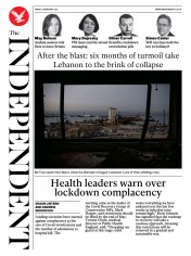 The Independent (UK) Newspaper Front Page for 5 February 2021