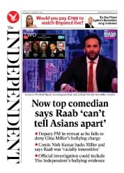 The Independent front page for 5 February 2023