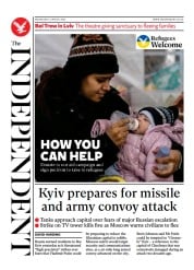 The Independent (UK) Newspaper Front Page for 5 March 2022