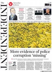 The Independent (UK) Newspaper Front Page for 5 April 2014
