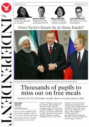 The Independent (UK) Newspaper Front Page for 5 April 2018