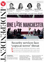 The Independent (UK) Newspaper Front Page for 5 June 2017