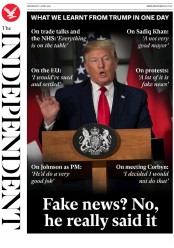 The Independent (UK) Newspaper Front Page for 5 June 2019