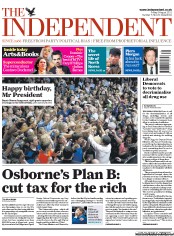 The Independent Newspaper Front Page (UK) for 5 August 2011