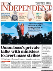 The Independent (UK) Newspaper Front Page for 6 October 2011