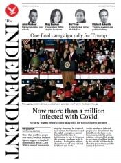 The Independent (UK) Newspaper Front Page for 6 January 2021