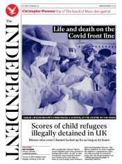 The Independent (UK) Newspaper Front Page for 6 February 2021