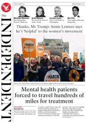 The Independent (UK) Newspaper Front Page for 6 March 2017