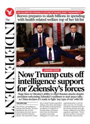 The Independent front page for 6 March 2025