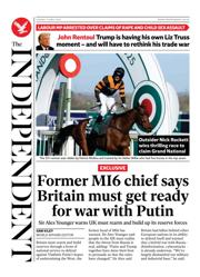 The Independent front page for 6 April 2025