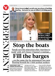 The Independent (UK) Newspaper Front Page for 6 June 2023