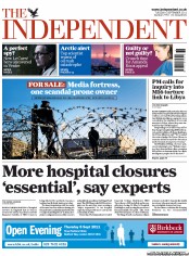 The Independent (UK) Newspaper Front Page for 6 September 2011