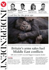 The Independent (UK) Newspaper Front Page for 6 September 2016