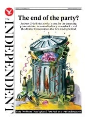 The Independent (UK) Newspaper Front Page for 6 September 2022
