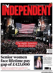 The Independent Newspaper Front Page (UK) for 7 November 2012