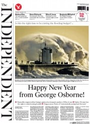 The Independent (UK) Newspaper Front Page for 7 January 2014