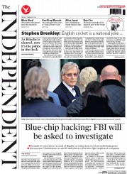 The Independent (UK) Newspaper Front Page for 7 February 2014