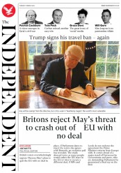 The Independent (UK) Newspaper Front Page for 7 March 2017