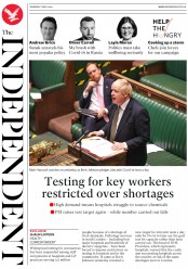 The Independent (UK) Newspaper Front Page for 7 May 2020