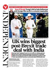 The Independent front page for 7 May 2025