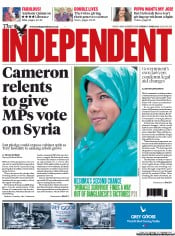 The Independent (UK) Newspaper Front Page for 7 June 2013