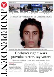 The Independent (UK) Newspaper Front Page for 7 June 2017