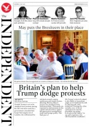 The Independent (UK) Newspaper Front Page for 7 July 2018