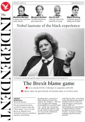 The Independent (UK) Newspaper Front Page for 7 August 2019