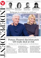 The Independent (UK) Newspaper Front Page for 8 February 2020