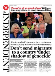 The Independent (UK) Newspaper Front Page for 8 May 2023