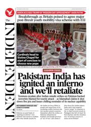The Independent front page for 8 May 2025