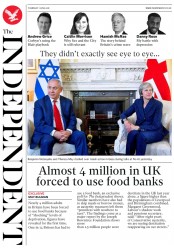 The Independent (UK) Newspaper Front Page for 8 June 2018