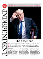 The Independent (UK) Newspaper Front Page for 8 July 2022