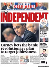 The Independent (UK) Newspaper Front Page for 8 August 2013