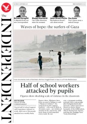 The Independent (UK) Newspaper Front Page for 8 September 2018