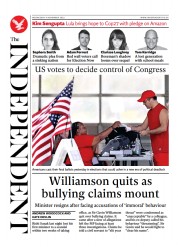 The Independent (UK) Newspaper Front Page for 9 November 2022