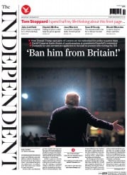 The Independent (UK) Newspaper Front Page for 9 December 2015