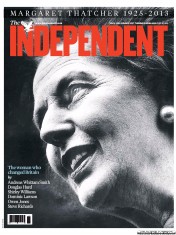 The Independent (UK) Newspaper Front Page for 9 April 2013