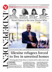 The Independent (UK) Newspaper Front Page for 9 May 2022