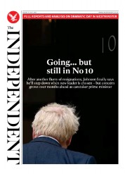 The Independent (UK) Newspaper Front Page for 9 July 2022