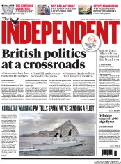 The Independent (UK) Newspaper Front Page for 9 August 2013