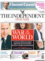 The Independent on Sunday (UK) Newspaper Front Page for 10 July 2011