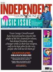 The Independent on Sunday (UK) Newspaper Front Page for 14 April 2013