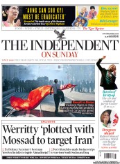 The Independent on Sunday (UK) Newspaper Front Page for 16 October 2011