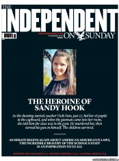 The Independent on Sunday (UK) Newspaper Front Page for 16 December 2012
